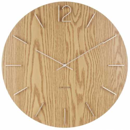 Karlsson Meek Wall Clock Walnut Naken Interiors